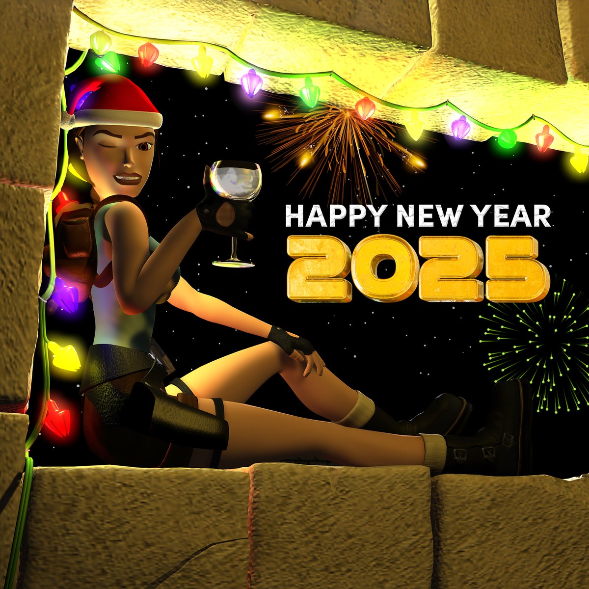 tombraider's tweet photo. Happy New Year! 🎊 Here’s to 2025, where every day is an adventure, and every mistake is just 'character development.'

#HappyNewYear https://t.co/PHawpTlgEy