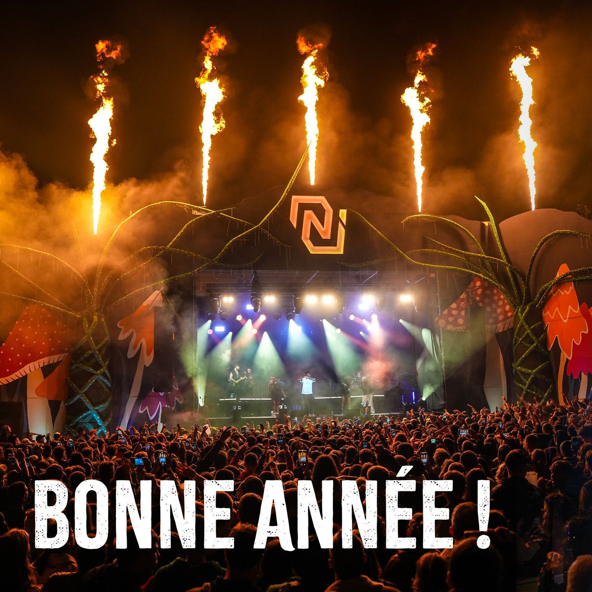 njoy_the's tweet photo. Bonne année à tous ! 🥳

Voici nos deux événements à noter pour 2025 🔥
- The N'JOY Warm Up : le 15 mars 2025 à la Grange du Charfait, Saint-Paul-en-Pareds.
- The N'JOY Festival : le 6 septembre 2025 au Parc des Lavandières, Sèvremont. 

On a hâte  de vous revoir 🫶🏻 https://t.co/GJ9b8iJ185