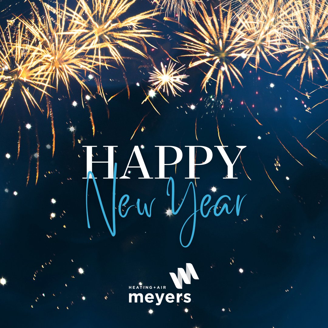 MeyersHeatingAC's tweet photo. Happy New Year! Wishing you a warm and comfortable 2025 from all of us at Meyers! May the coming year bring you cozy days, cool nights, and perfect indoor comfort. Give us a call at 720-943-6479 to start your year off right!
#HappyNewYear #2025 #CozyComfort #BoulderCO #Meyers https://t.co/fLVxD1iS4P