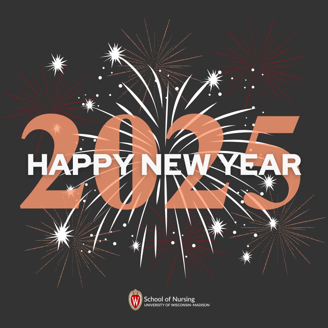 UWNursing's tweet photo. Happy New Year, #BadgerNurses! Excited to transform health care through research, education, and practice in 2025! #BadgerNursing #BadgerNursesChangeLives #TransformTheFuture #NewYearsDay https://t.co/JQSLbarkIY