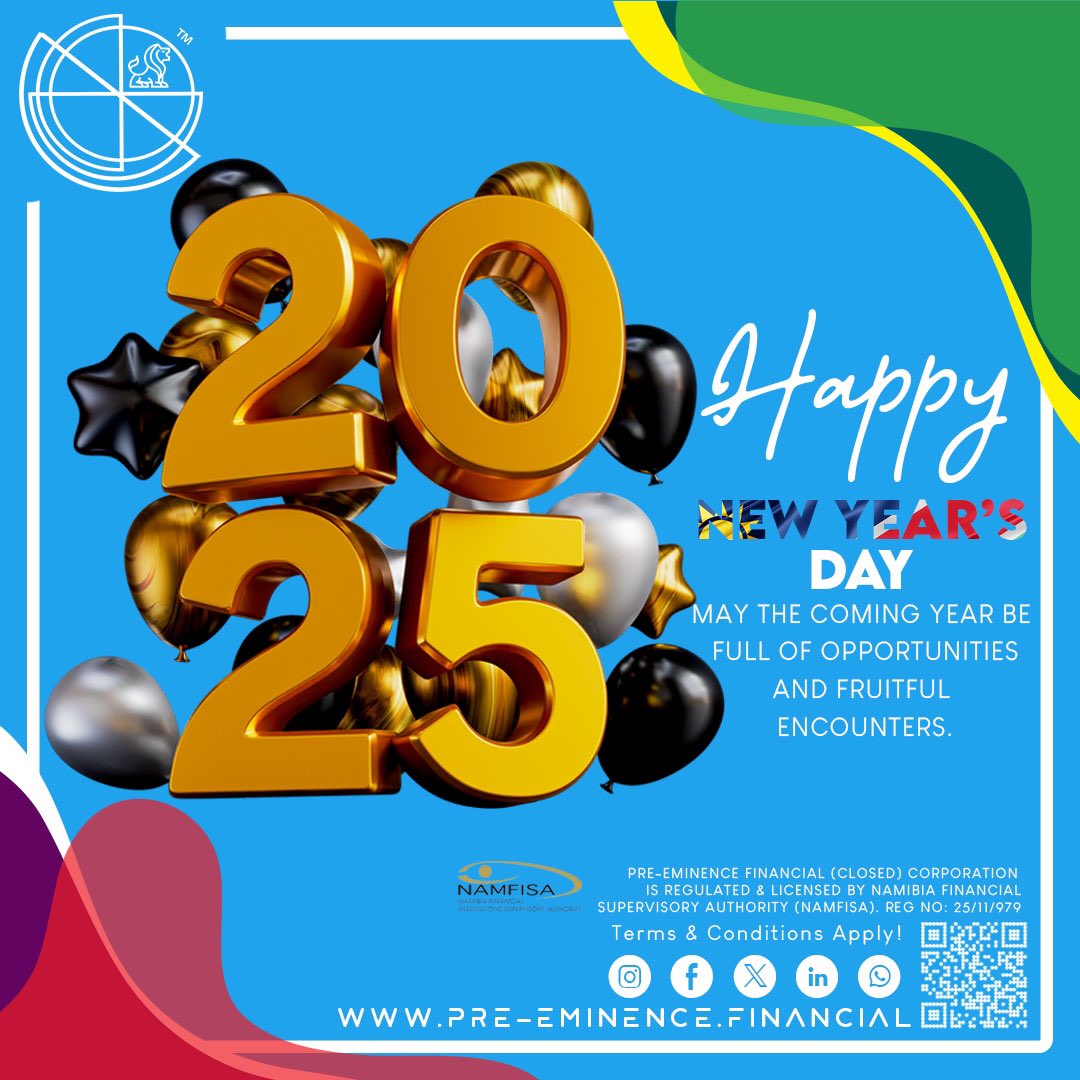 pf_namibia's tweet photo. “We will open the book. It’s pages are blank. We are going to put words ourselves. The book is called ‘Opportunity’ and it’s first chapter is New Year’s Day! 
- Edith Pierce 🥂
•
•
•
•
#PreeminenceFinancial #360Finance #Financialservices #FinanceNamibia https://t.co/SrAsVniPbs
