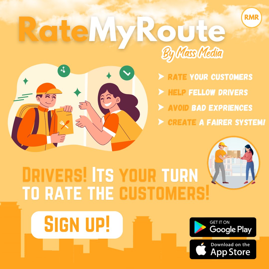 RouteMyRouteNet's tweet image. Delivery Drivers!

RateMyRoute is officially available on the App Store and Google Play Store!

Download now and begin rating your customers!