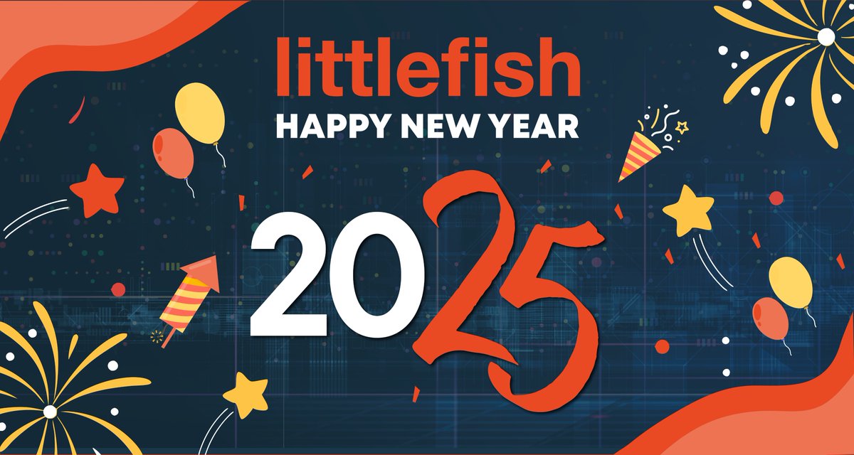 🎉 Happy new year 2025! 🎉

Here’s to another exciting year of service excellence, meaningful new partnerships, and mutual success here at Littlefish.

We wish everyone a very happy and prosperous 2025 – let’s make it a good one!

#HappyNewYear2025 #PeopleMatter