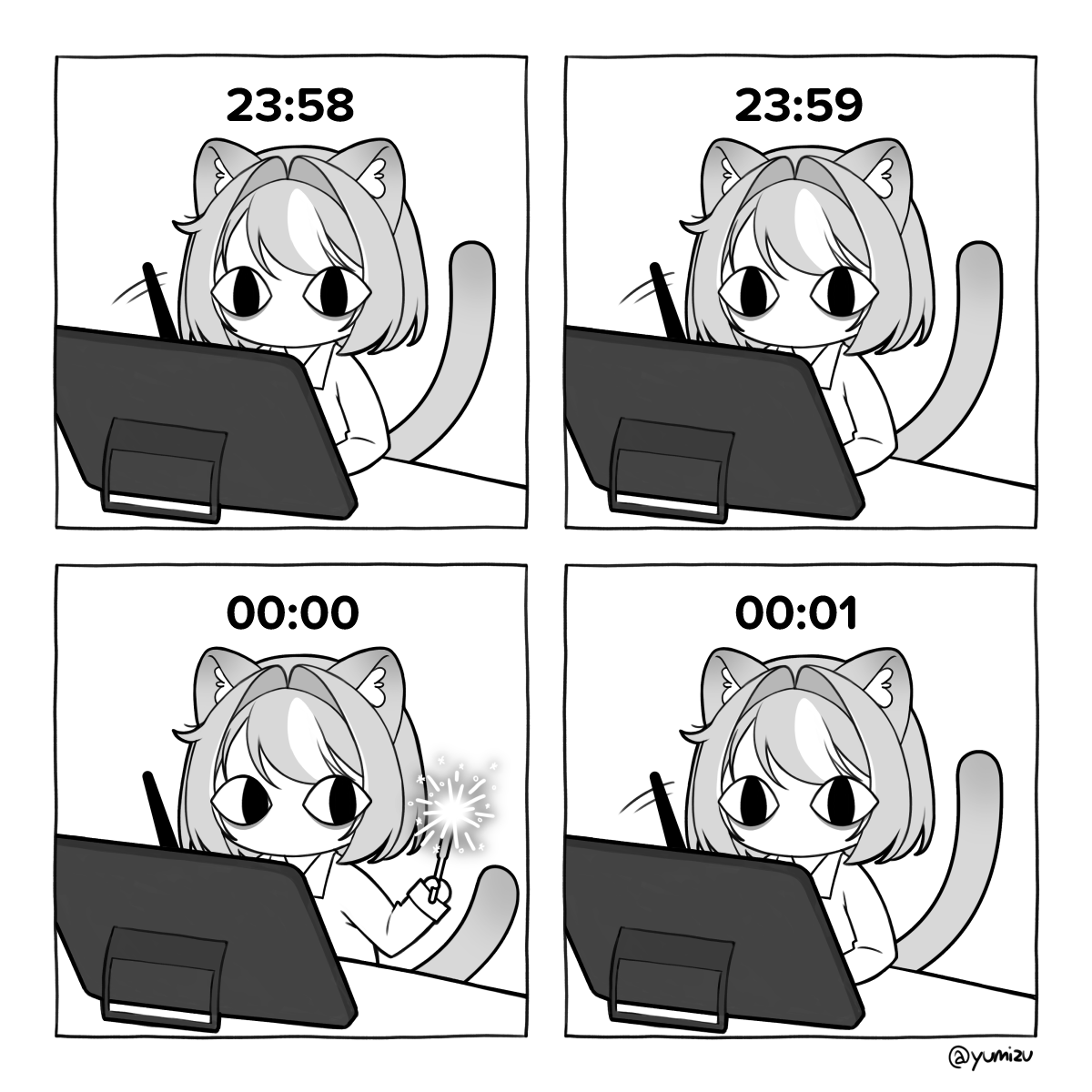 Yumizu's tweet image. Happy New Year 🎇