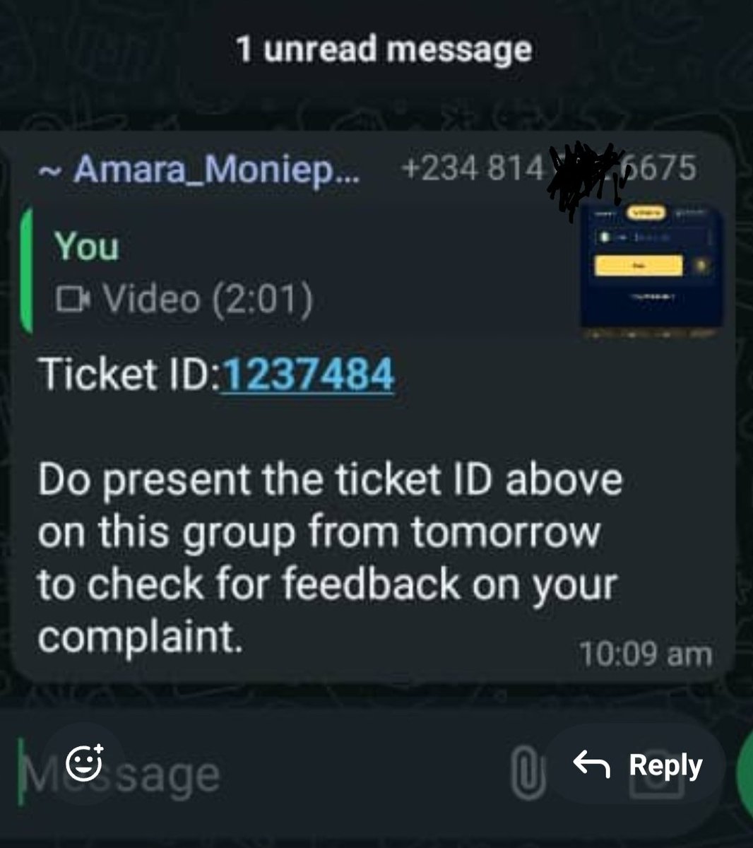 SoftMoney7's tweet photo. @officialABAT @moniepointng 
@cenbank 
Kindly resolve the issue on the ticket below, so that I can get back my N50,700 from your POS agent. 
Thanks . https://t.co/yWtuDfA5oI