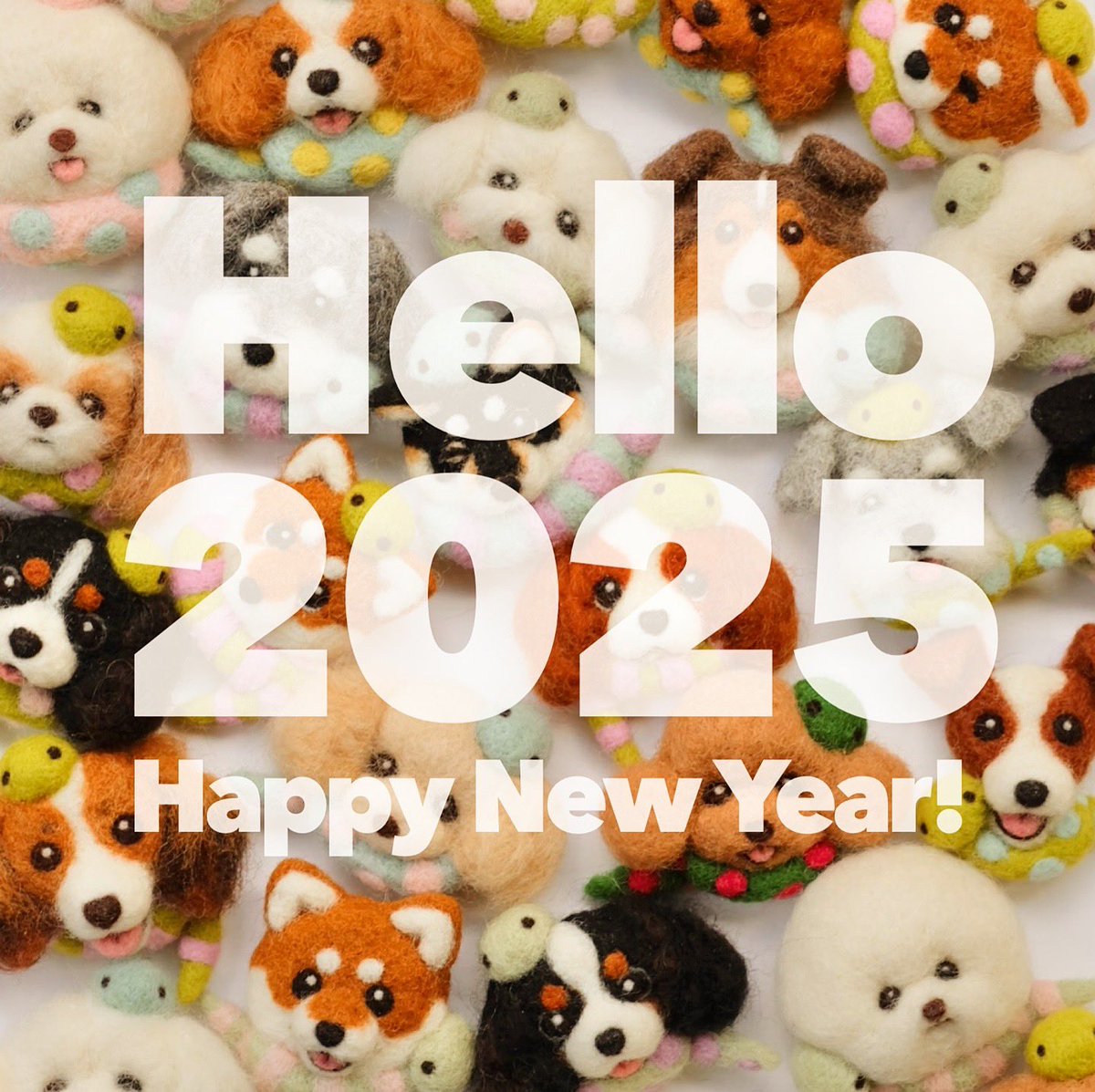 ハンドメイド オーダー受付ページ ♡デニムりんごわんこ パネル