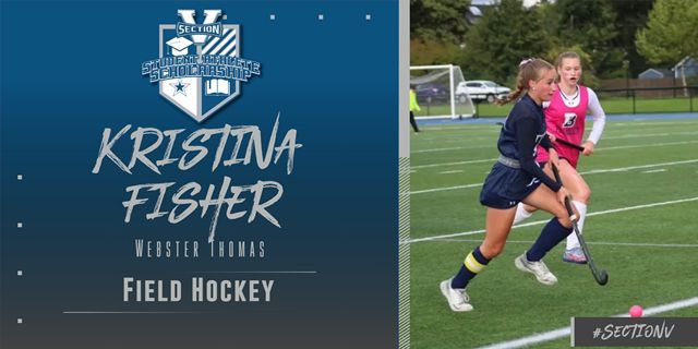 It is with great pleasure to announce that Kristina Fisher of Webster Thomas is the recipient of the Fall 2024 Student Athlete $500 Scholarship for Section V Field Hockey! 
buff.ly/4gxqN1O 

#SectionV #Scholarship #StudentAthlete