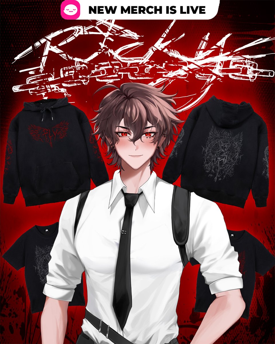 RickyVT_'s tweet image. I&apos;m incredibly excited to be working with uwumarket for my FIRST MERCH DROP 

Go check out the ⛦ FLY ⛦ collection, I&apos;m so happy with how it turned out and I think it looks insanely cool -&amp;gt;