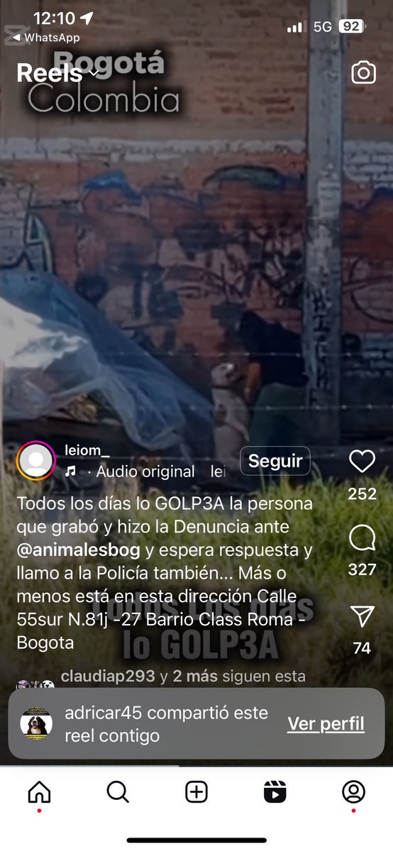 chsiangi's tweet image. 🆘 esto está pasando en @Alcaldiakennedy Calle 55 sur #81j-27 barrio class Roma. La ciudadana ya dio aviso a la policía y @AnimalesBOG 🆘 
Por favor 🙏 

@andreanimalidad