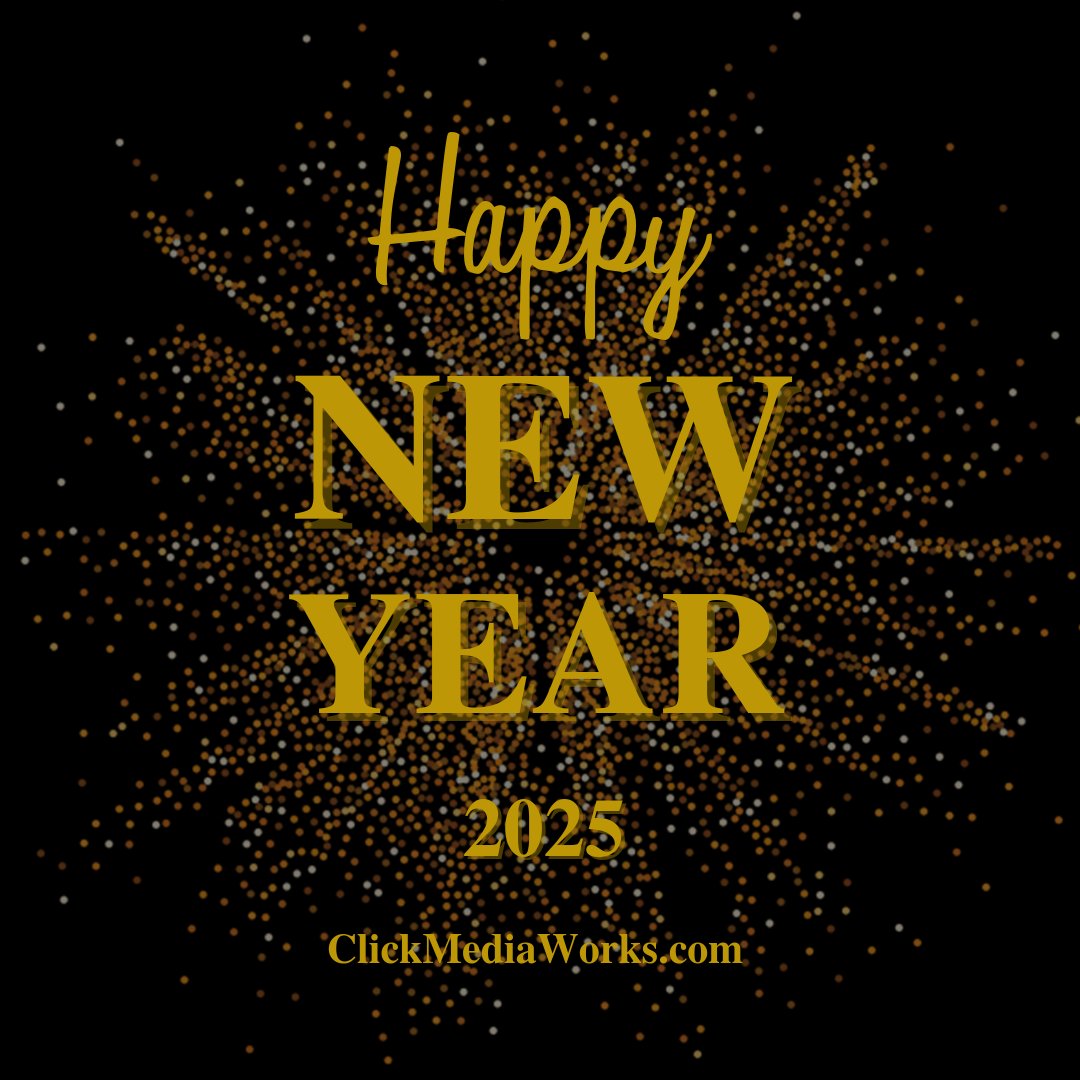 ClickMediaWorks's tweet image. Happy New Year, friends! We wish you good health, happiness, and prosperity through 2025.