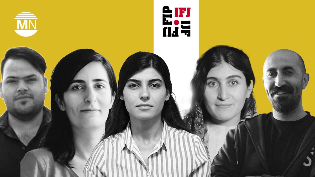 1MedyaNews's tweet photo. 🚨 Turkey under fire: Kurdish journalists killed abroad in Sulaymaniyah (Silêmanî), Sinjar (Şengal) and Manbij (Minbîc). The International Federation of Journalists (IFJ) calls for urgent UN action to protect media workers. #FreePress #StopTargetingJournalists @abellanger49 @IFJGlobal (https://t.co/fjGQju1mPJ)