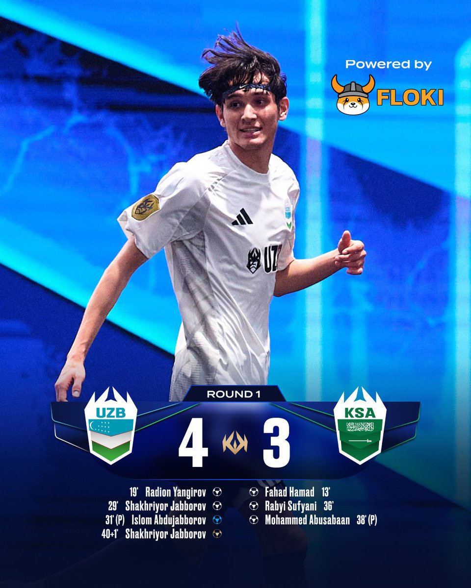نهاية المباراة الاولى بخسارة منتخبنا بنتيجة 4-3 امام المنتخب الاوزبكي ❌
لازال هناك فرصة بالبطولة ✅