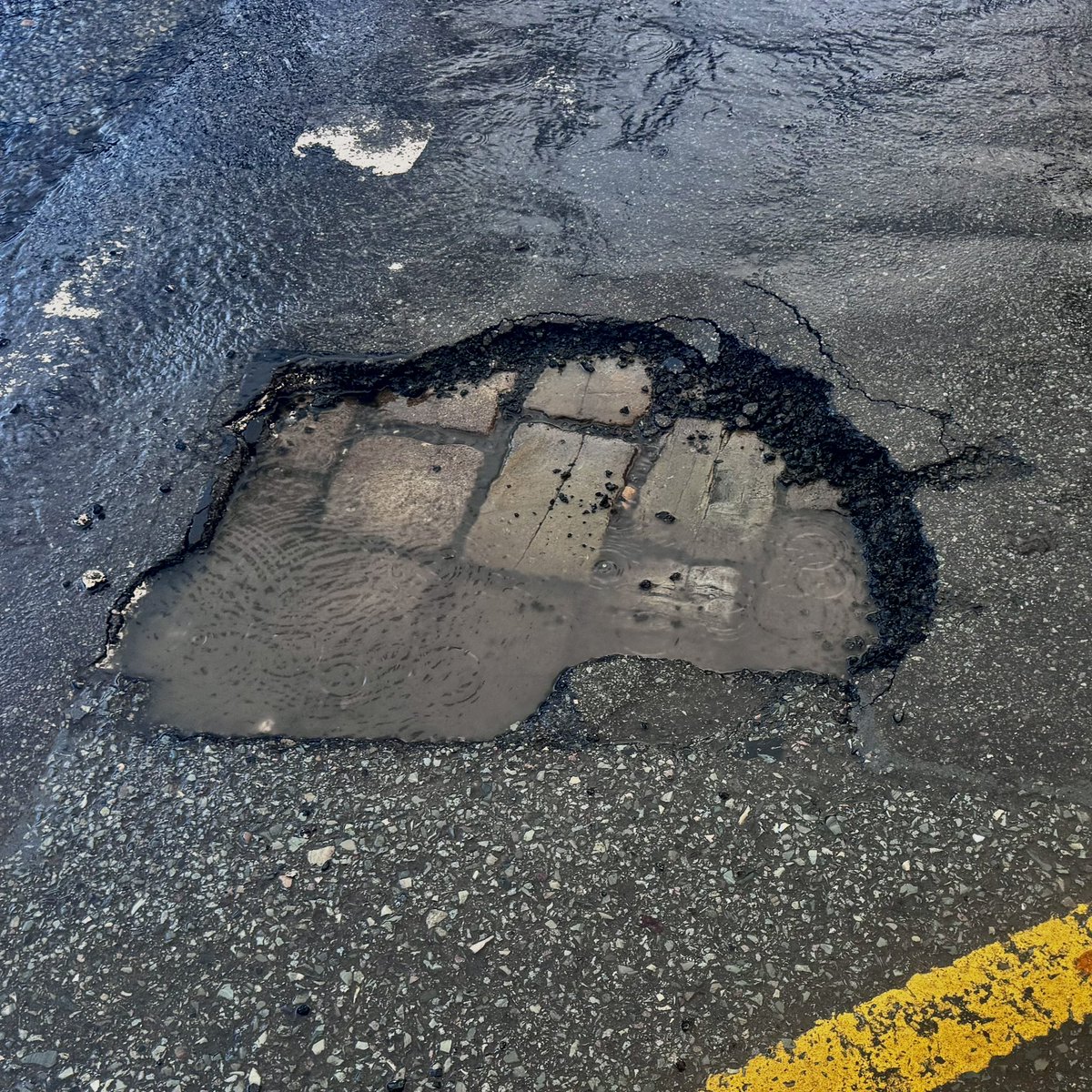 Please be particularly vigilant if you’re driving down Cherry Tree Lane. A significant portion of the road has washed away (where it meets Compstall Road), leaving a large hole). This incident has also been reported.