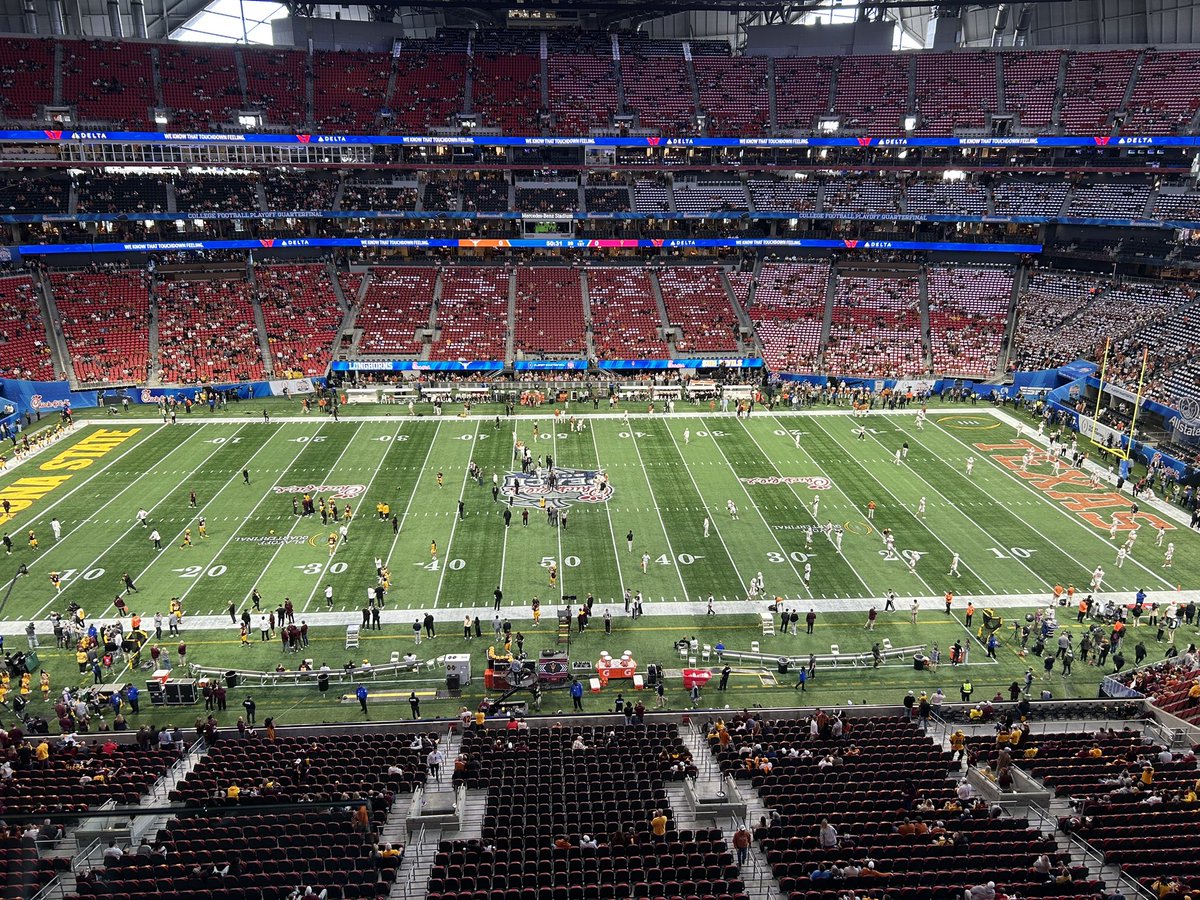 Get to take in the Peach Bowl in person thanks to @UnderdogFantasy . #ForksUp