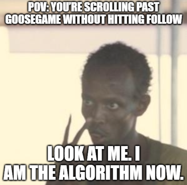 GooseGameonSol's tweet photo. This is your Captain speaking 🦢👇
#GooseGame #FolloForFolloBack #CRYPTO #Memes #POV #dontmissit https://t.co/4n0iueomt6