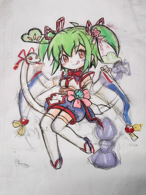 BEEPちゃんのお年賀絵を描かせて頂きました詳細は、BEEPさんのpブログにてhttps//beep-shop.com/blog/26656/ 