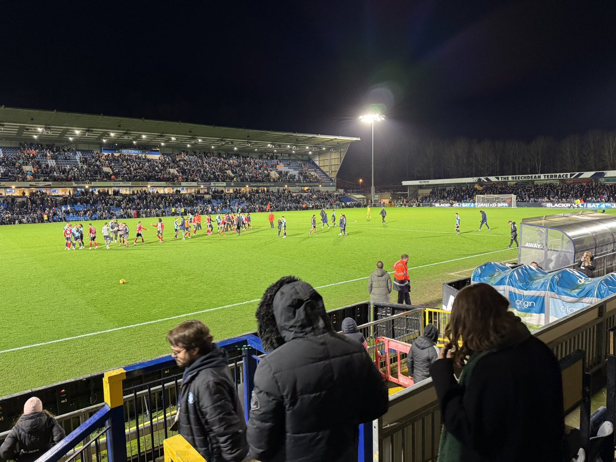Happy New Year from a very cold and wet Adams Park.  🥶