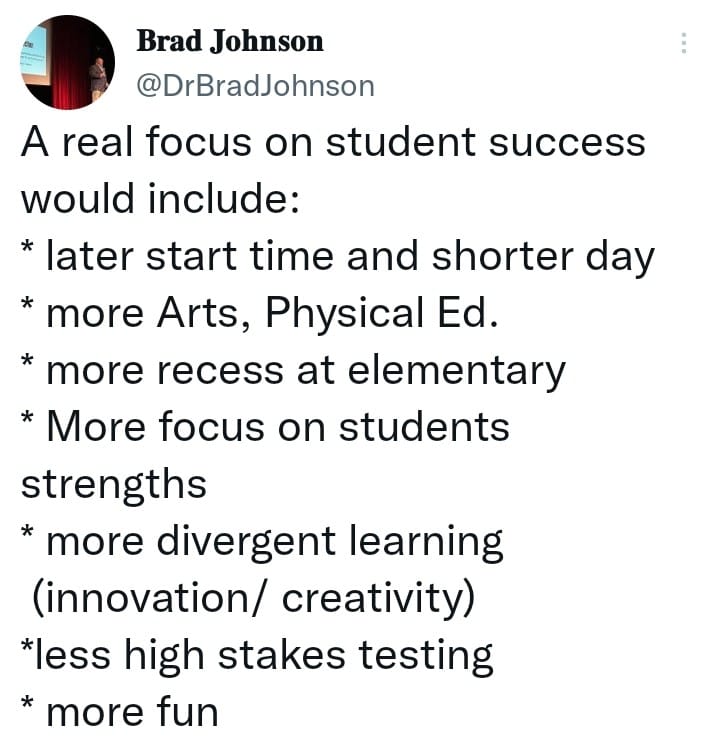 If the students come first then: