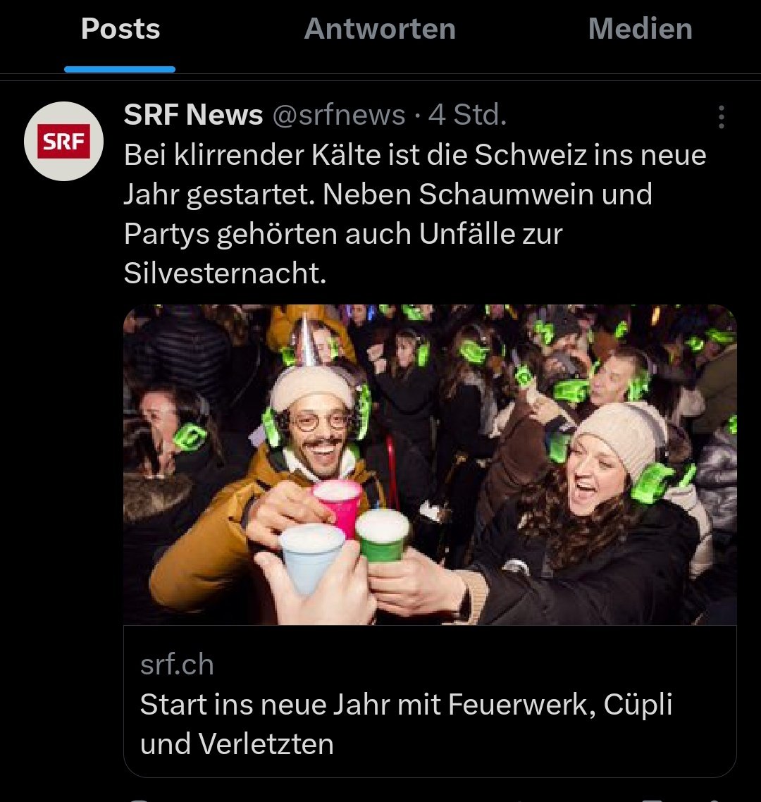 Jahreswechsel "bei klirrender Kälte": Wow, der <a href="/srfnews/">SRF News</a>-Redakteur hat wohl einen eingebauten Kühlschrank oder verbrachte Silvester exklusiv auf der Glattalp. <a href="/Kachelmann/">Jörg @kachelmann anderswo: @realkachelmann</a>