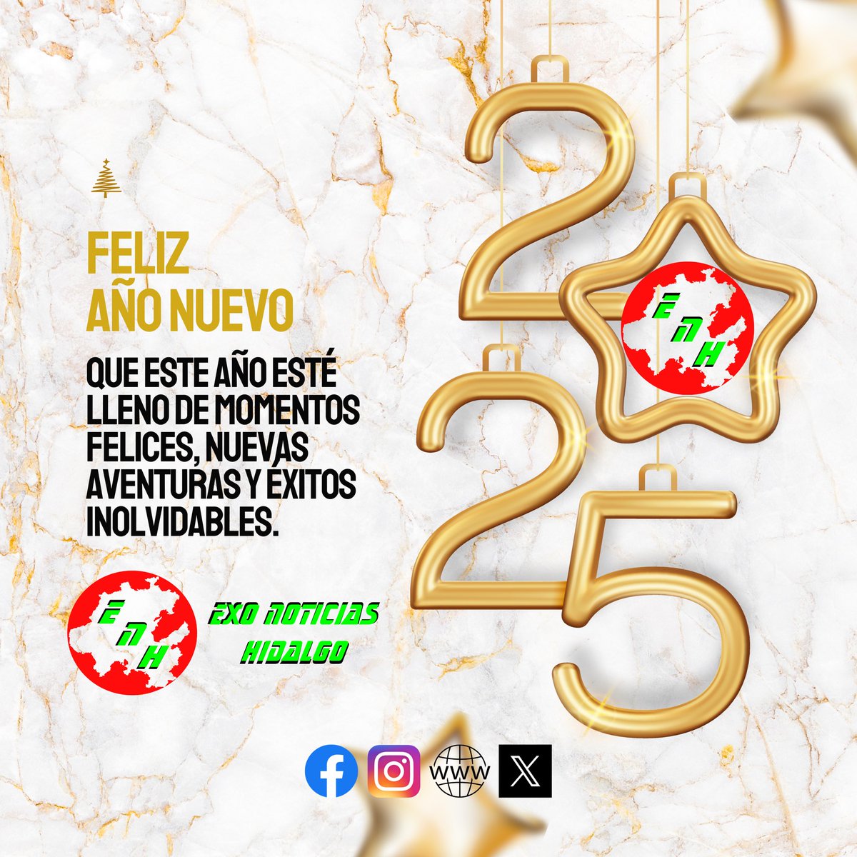 ExoNoticiasHgo's tweet photo. 🎉 🎆 Feliz Año Nuevo 2️⃣0️⃣2️⃣5️⃣ 🎆 🎉 https://t.co/hkcYujjf4b