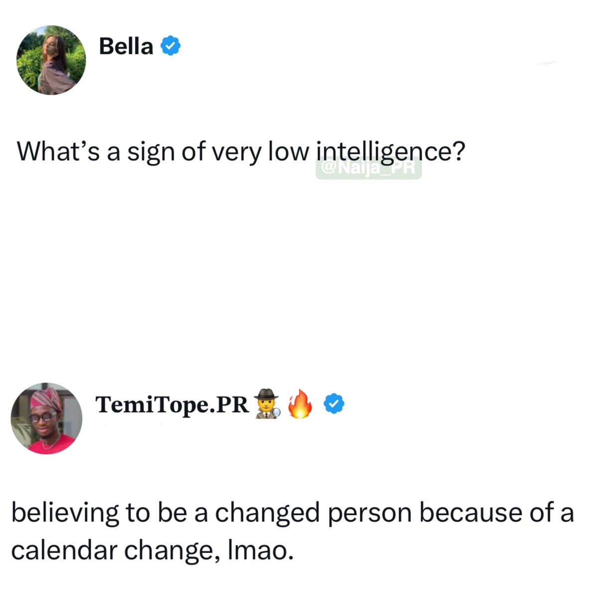 Naija_PR's tweet photo. Them don use style shade “new year, new me” 💀 https://t.co/WDqE1eruaI
