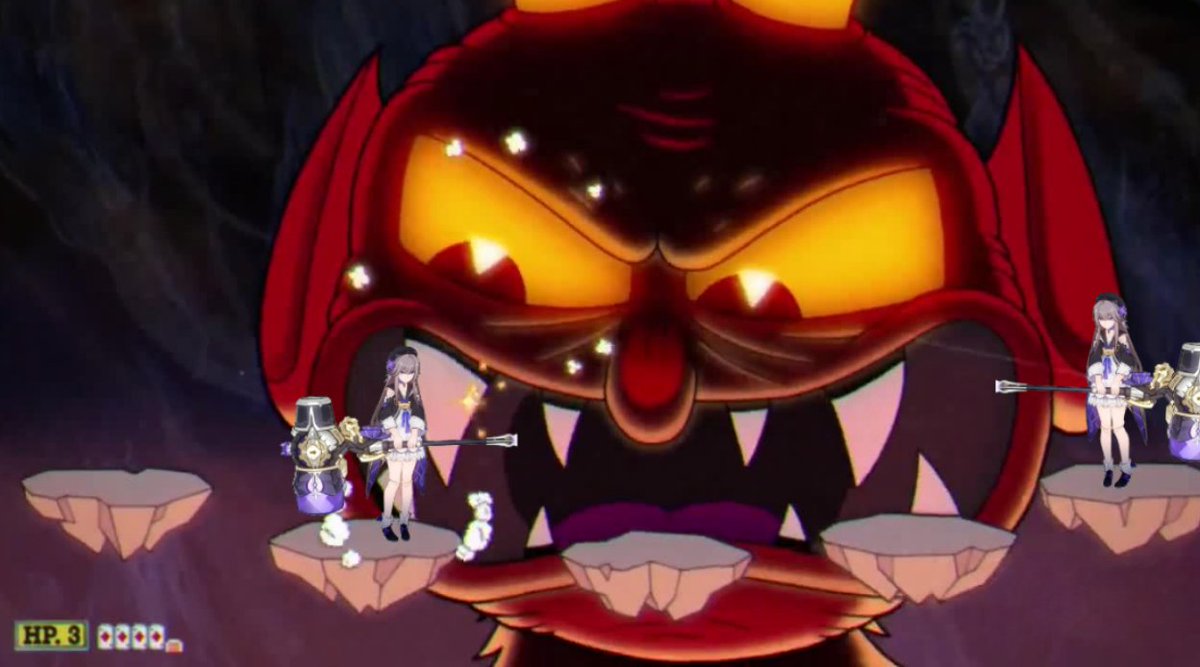 Herta Puppet #7 and Herta Puppet #8 are taking down The Devil