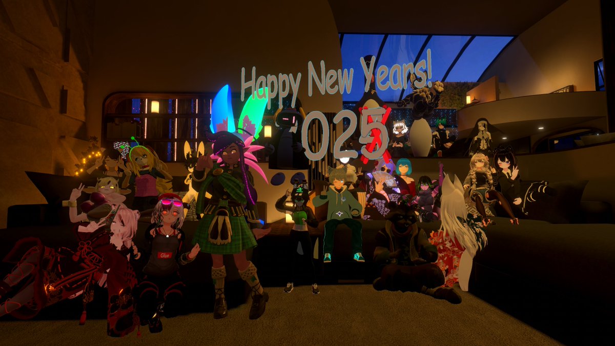 GlueIsRequired's tweet image. Happy New Year! 2025 is gonna be our year! 🎆
Did you see my video on the network? 😎
#VRChat #VRChatNYE
