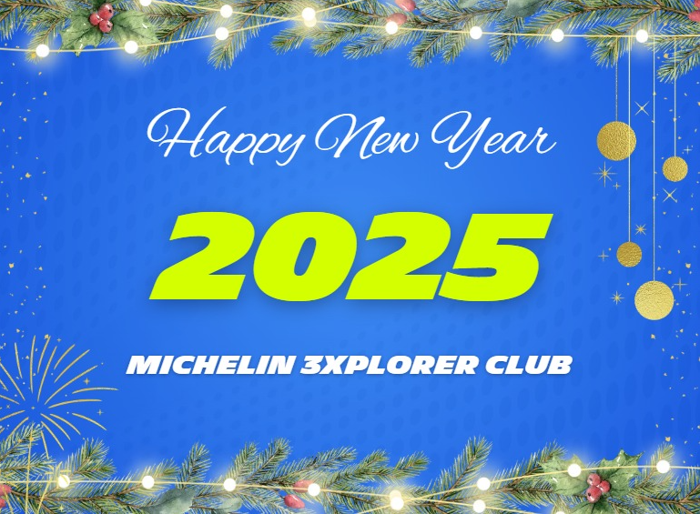Michelin3XPLR's tweet photo. 🎊 Happy New Year, 3xplorers! 🎆

2024 was an incredible year filled with exclusive raffles, unforgettable events, and the launch of our very first season on the M3C platform 💙

Stay tuned for more adventures with the Michelin 3xplorer Club in 2025! 🤠