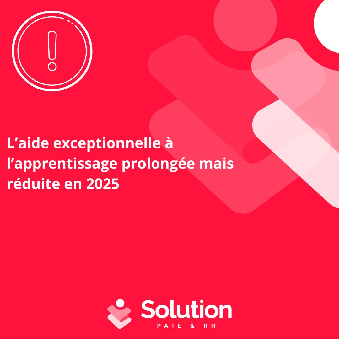 SolutionPaieRH's tweet photo. 📌🗞 [ACTUS SOCIAL] - L'aide exceptionnelle à l'apprentissage prolongée mais réduite en 2025

🎯 Vous souhaitez plus d’informations sur le sujet ? Alors, contactez-nous !
 
💻 https://t.co/DYF2wSHSVt
🚀 #AvecVous #AuQuotidien https://t.co/nDKl8Lci1u