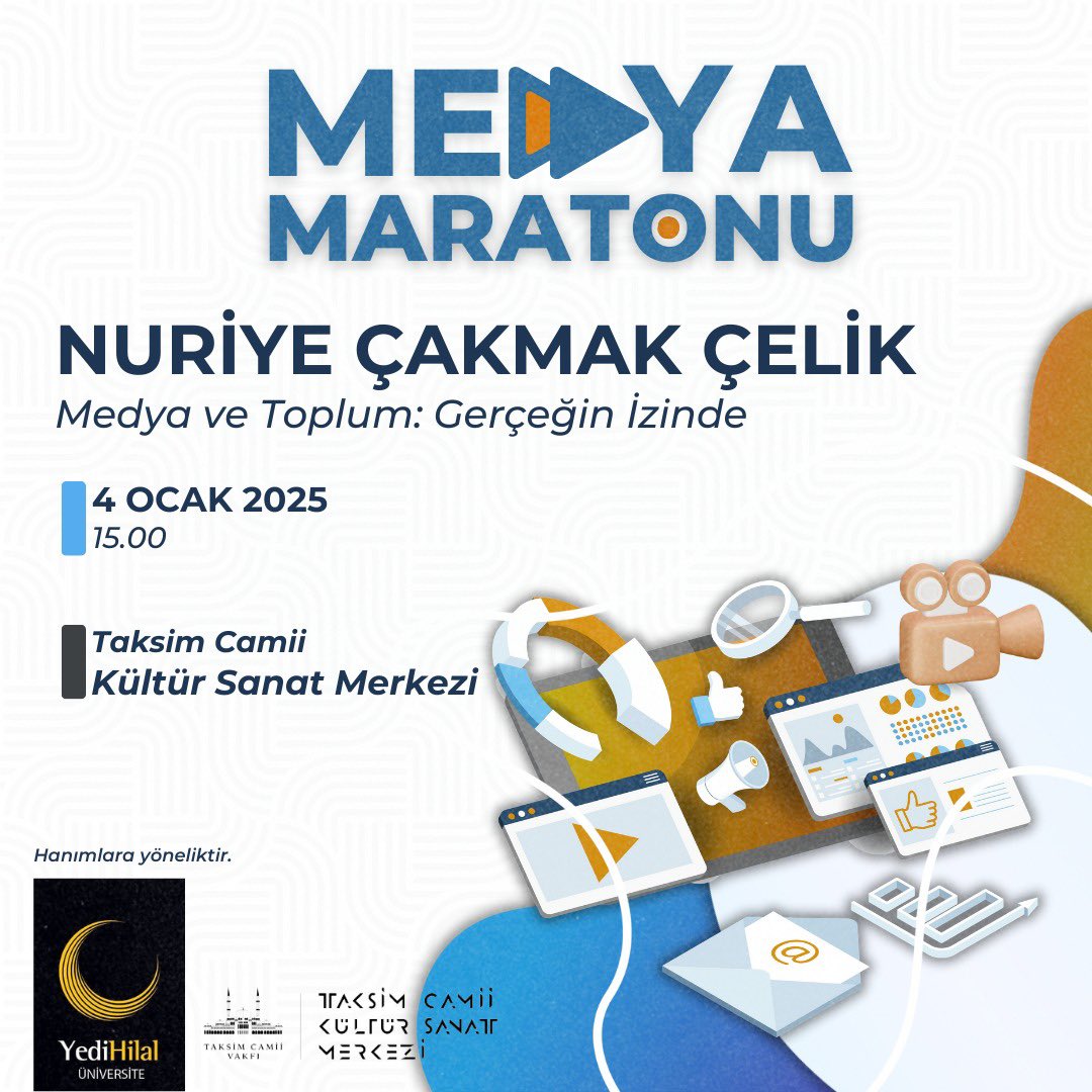 yedihilaluni's tweet photo. "Sesini, sözünü, öfkeni, intikamını yükselt! Dua et, beddua et, unutma! Affetme, alışma, susma!"
-Nuriye Çakmak Çelik 

Medya Maratonunun ikinci oturumunda konuğumuz Nuriye Çakmak Çelik ( @nuriyecakmak ) ile toplumun şekillendirilmesinde medyanın etkisini konuşacağız. 🎤

#MedyaMaratonu