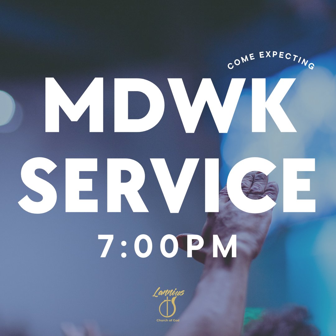 LanniusCOG's tweet photo. Join us TONIGHT at 7 pm for our engaging and empowering Midweek Service at Lannius Church of God! Come expecting miracles, breakthroughs, and a powerful encounter with God. Don't miss out! 🙌🔥 #MidweekService #LanniusCOG #PowerfulEncounter https://t.co/NC4igPyaka