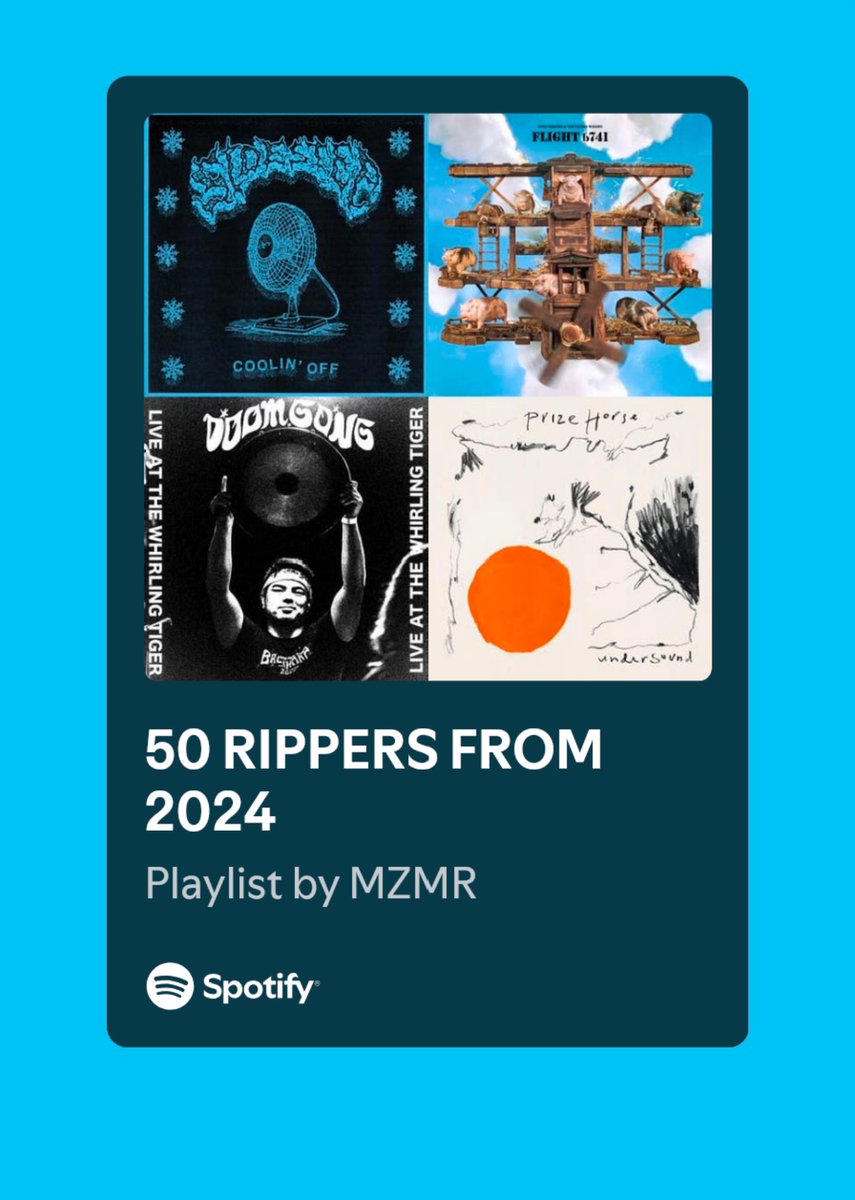 Threw together a playlist with a bunch of tunes we all loved this year ! Go give it a listen :)  open.spotify.com/playlist/5l0et…