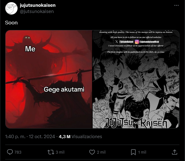 Okey, hagamos esto, analicemos Jujutsu no Kaisen como capitulo

Contexto: Esto es un fan manga de Jujutsu donde "mejoran el final" similar a como lo hizo el fandom de SNK. Y lo primero que denota de este fan manga es la arrogancia del creador, poniendo como si su obra fuese mejor