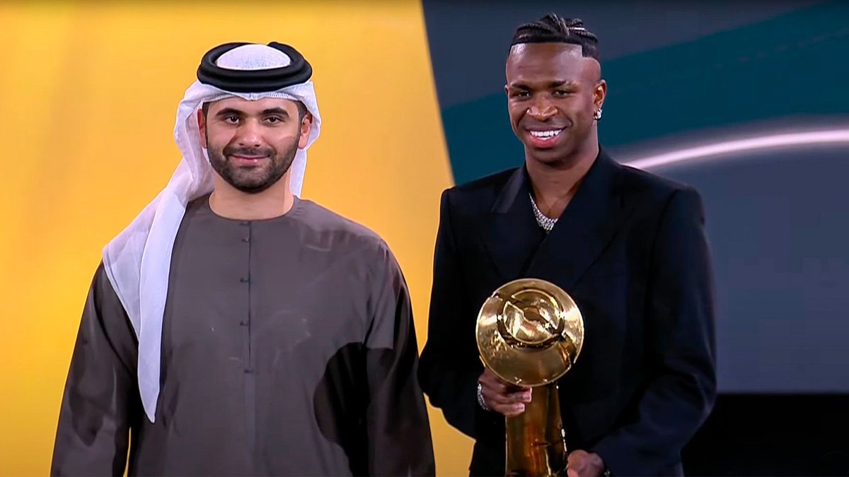 👏 Vini Jr., Globe Soccer Awards for Best Men’s Player and Best Forward of 2024!
👏 ¡Vini Jr., Premios Globe Soccer al mejor jugador y al mejor delantero de 2024!