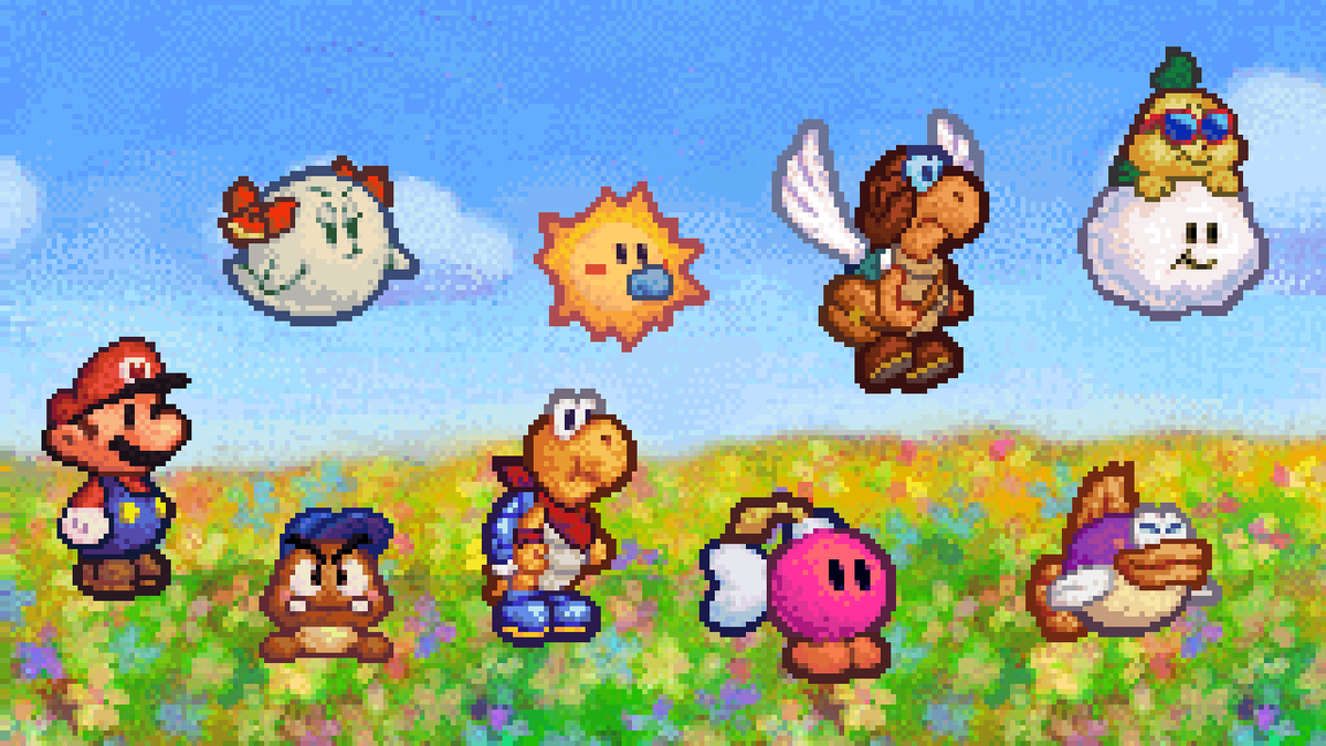 DogPond4's tweet photo. Paper Mario + Partners Reimagined https://t.co/SrKFm45KJ1