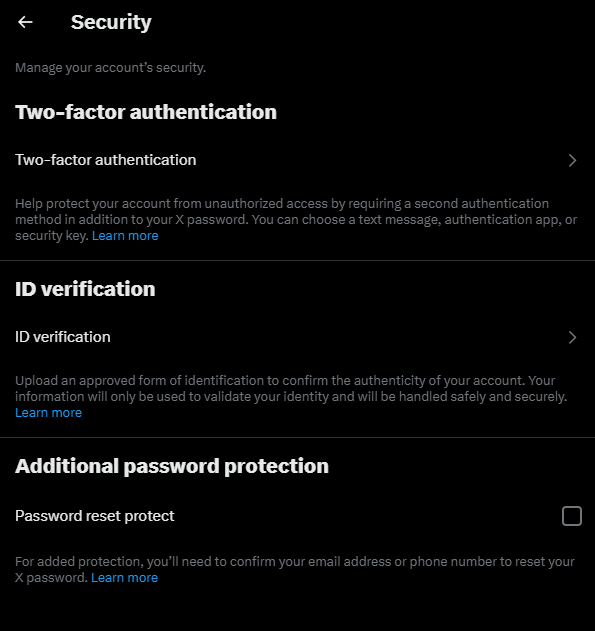 JoePro's tweet photo. It's 2025 and I read through all the settings.  Thats right 10's of lines of settings so you don't have too!

Here are the Top 16 that I found useful!

Check it out!

Start 2025 off right!

1. Setup two factor before you regret it.   Two factor allows for a second authentication layer on your account.
https://t.co/CepBeckGR5