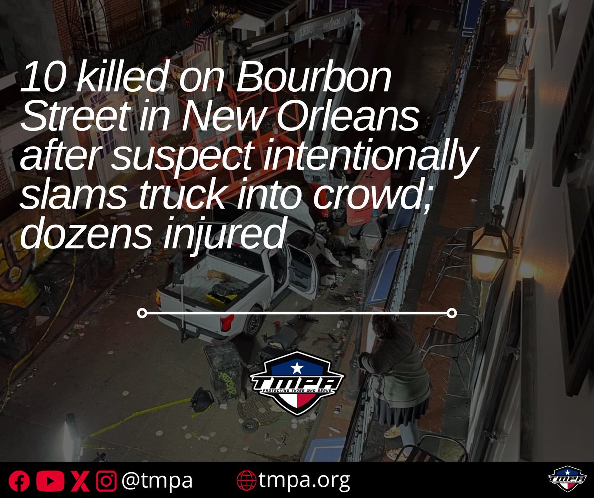 TMPALegislative's tweet photo. We stand with #NewOrleans and honor the brave officers who faced unthinkable violence. Our thoughts are with the victims, their families, and the injured officers.

#TMPA #BackingTheBlue #NewOrleansStrong #WeStandWithNewOrleans #txlege https://t.co/6Mng2YXOGJ