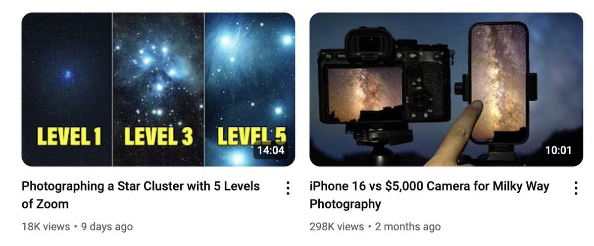 PaddyG96's tweet image. His next two videos were different but built on the same format and principles as the first. 

- Comparisons 
- Broad appeal within the niche
- Built on viral formats from other niches 

Both have been outliers.