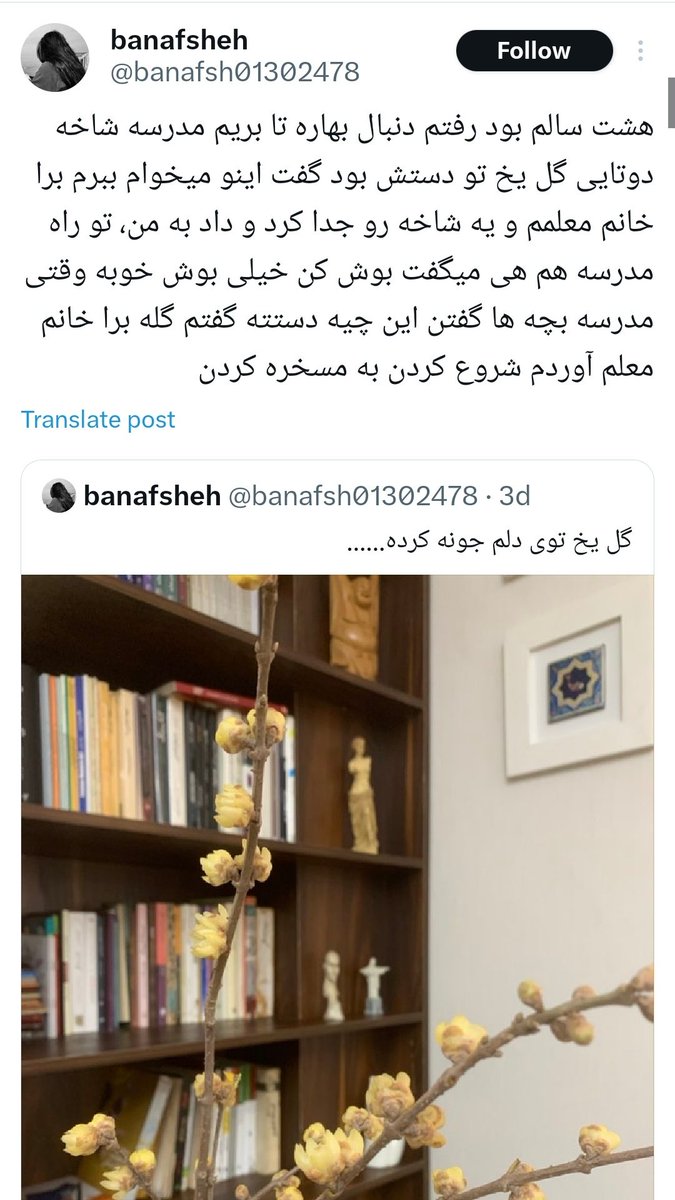 wheresantidotes's tweet photo. لیترالی پنج دیقه پیش صابخونه برامون گل یخ آورد و الان که توییترو باز کردم اولین توییت تایملاین:
الله اکبر :))))))) https://t.co/LzWJLJ0nhv