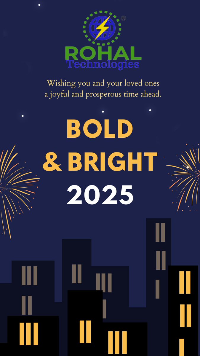 PvtRohal's tweet photo. Happy New Year 2025 from Rohal Technologies Pvt Ltd 
Reflecting on our milestones, we're excited to embrace new opportunities in Green Energy and Defense Tech. Here's to innovation, growth, and meaningful collaborations in 2025!
Wishing everyone a prosperous &amp; inspiring New Year! https://t.co/aAlVwHthKM