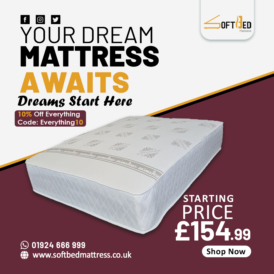 SoftbedM's tweet photo. Experience revitalizing sleep with the Luxury Memory Orthopaedic Mattress. Designed for spinal health and back pain relief, it aligns with your body's contours using memory foam. 10% off with code EVERYTHING10. #OrthopaedicComfort #LuxurySleep
Buy Online:https://t.co/3kvL6ss7QX https://t.co/fwMlL8Z4pn