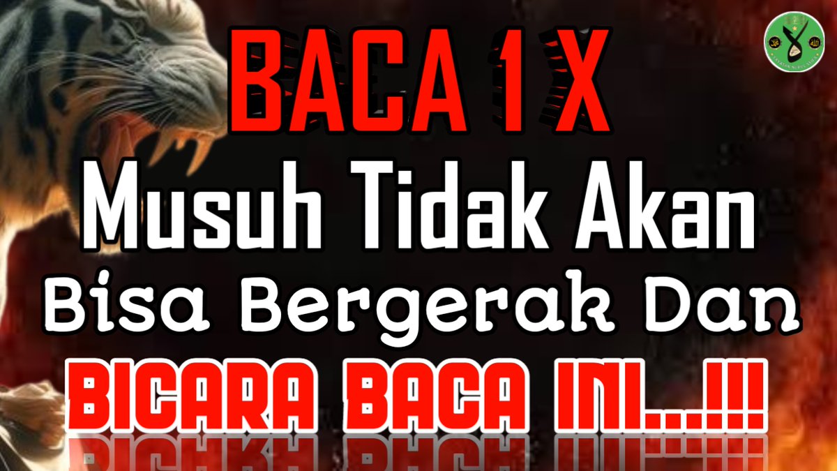 AndyZainuddin's tweet photo. Cukup 1x Baca Musuh Tidak Bergerak Dan Terkunci Mulutnya
Ilmunya klik Link >>> https://t.co/iA9BuWqWv1
#IslamabadMassacre #NewYear2025 https://t.co/SJYEJ8kco1