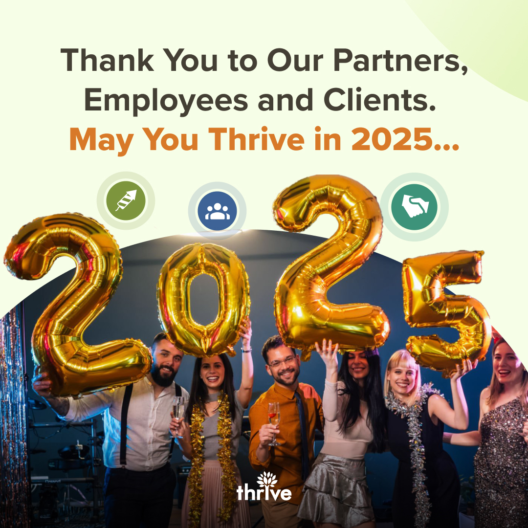 3, 2, 1…here’s to an incredible year of #DigitalMarketing success! Thank you to our clients for their trust and our Thrivers for their commitment to our company.
Together, we’ve achieved so much and are excited for what’s to come in 2025. 🌟

#ThriveWithUs