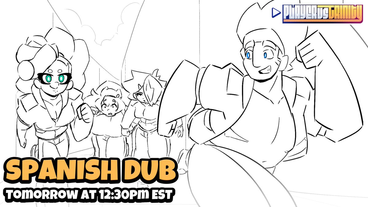 StayAwesomePr0d's tweet photo. 🎉 Happy New Year! 🎉

The official Spanish Dub of #PLAYERvsTRINITY's Animatic Pilot premiers TOMORROW at 12:30pm EST!

Don't miss it!

#IndieAnimation #SupportIndieAnimation https://t.co/6Ug4byyWRQ