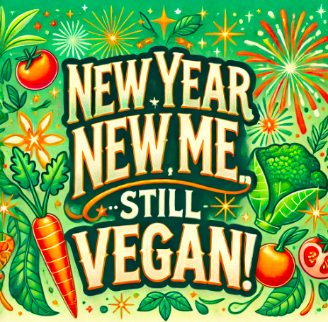DoshiShop's tweet photo. 🌱🎉 "New Year, New Me... Still Vegan!" 🎉🌱

Here's to a year of kindness, compassion, and delicious plant-based meals. Wishing you all a fantastic start to 2024! ✨ Let's make this year even greener, and tastier!
.
.
.
.
#VeganNewYear #PlantBasedGoals #Kindness2024 #VeganHumor https://t.co/jFKjGuep13