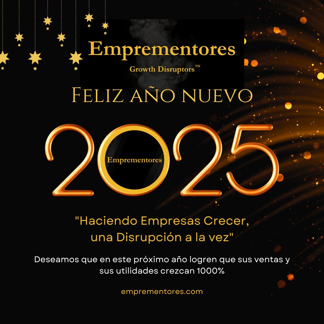 Emprementores_'s tweet photo. ¡ Feliz Crecimiento Disruptivo para sus Empresas y Paz, Amor y Felicidad para ustedes ! https://t.co/IKRp8rxBch