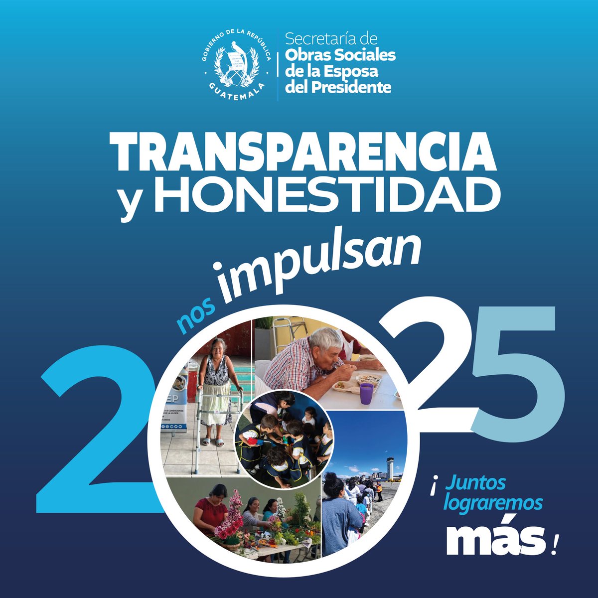 SosepGob's tweet photo. ¡Feliz Año Nuevo 2025! 🎉

En la #SOSEP seguimos comprometidos con el bienestar de las familias guatemaltecas.  

Este nuevo año nos llena de esperanza para continuar transformando vidas con amor y dedicación.

¡Juntos lograremos grandes cosas este 2025! https://t.co/zQUkBqsngg
