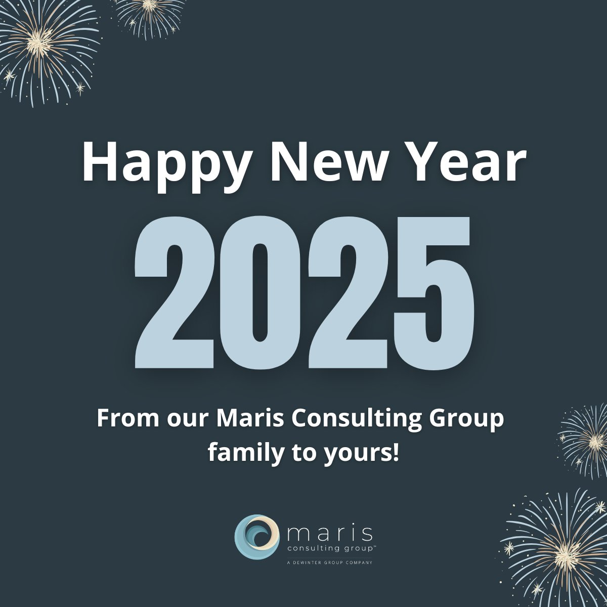 Cheers to 2025! 🎉 Happy New Year from all of us at Maris Consulting Group!

2024 was a year to remember, and we’re ready to make 2025 even better. Here’s to tackling big goals, building strong partnerships, and celebrating every win along the way.