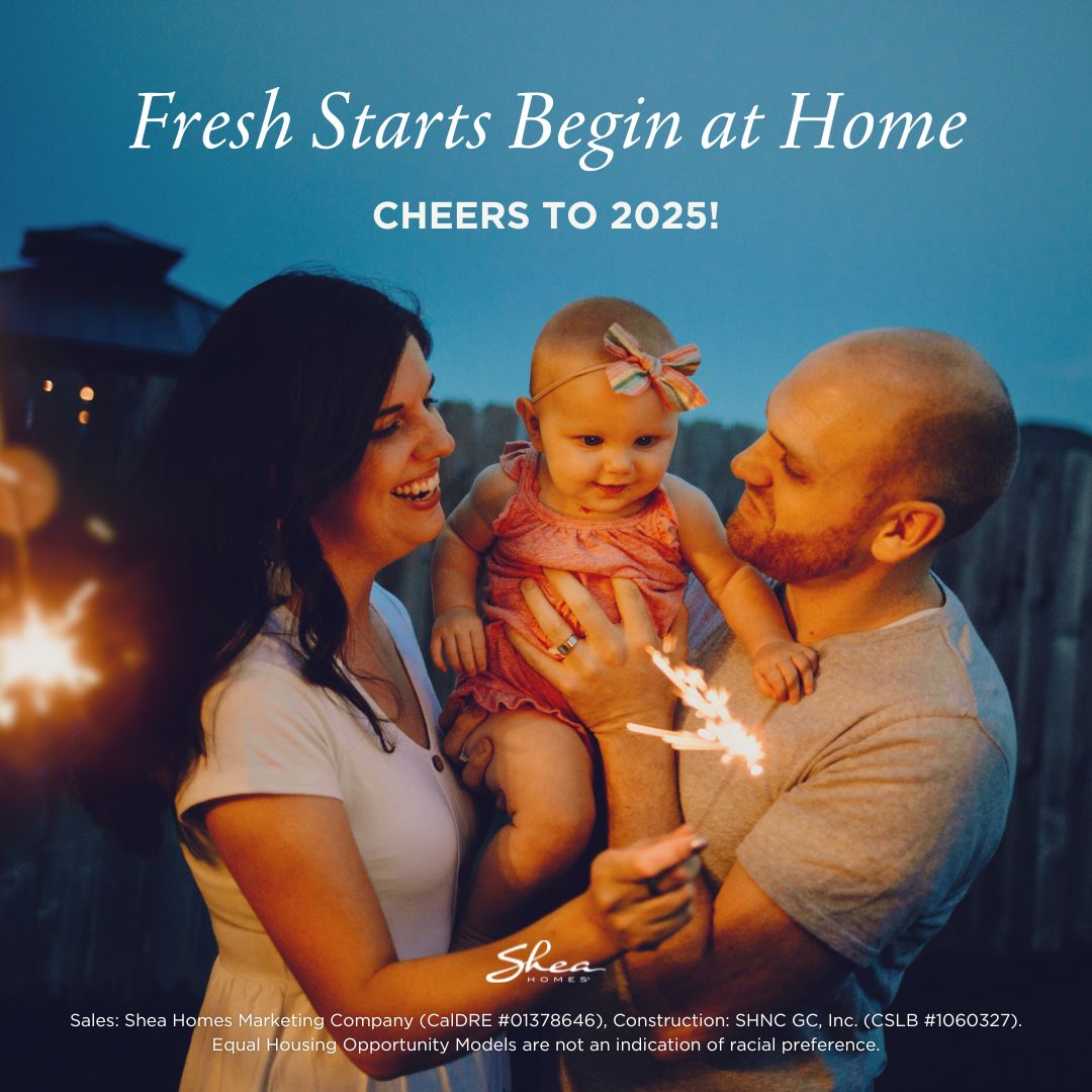 Happy New Year from Shea Homes San Diego! We hope this next year is filled with happiness for you and your family. 🎉