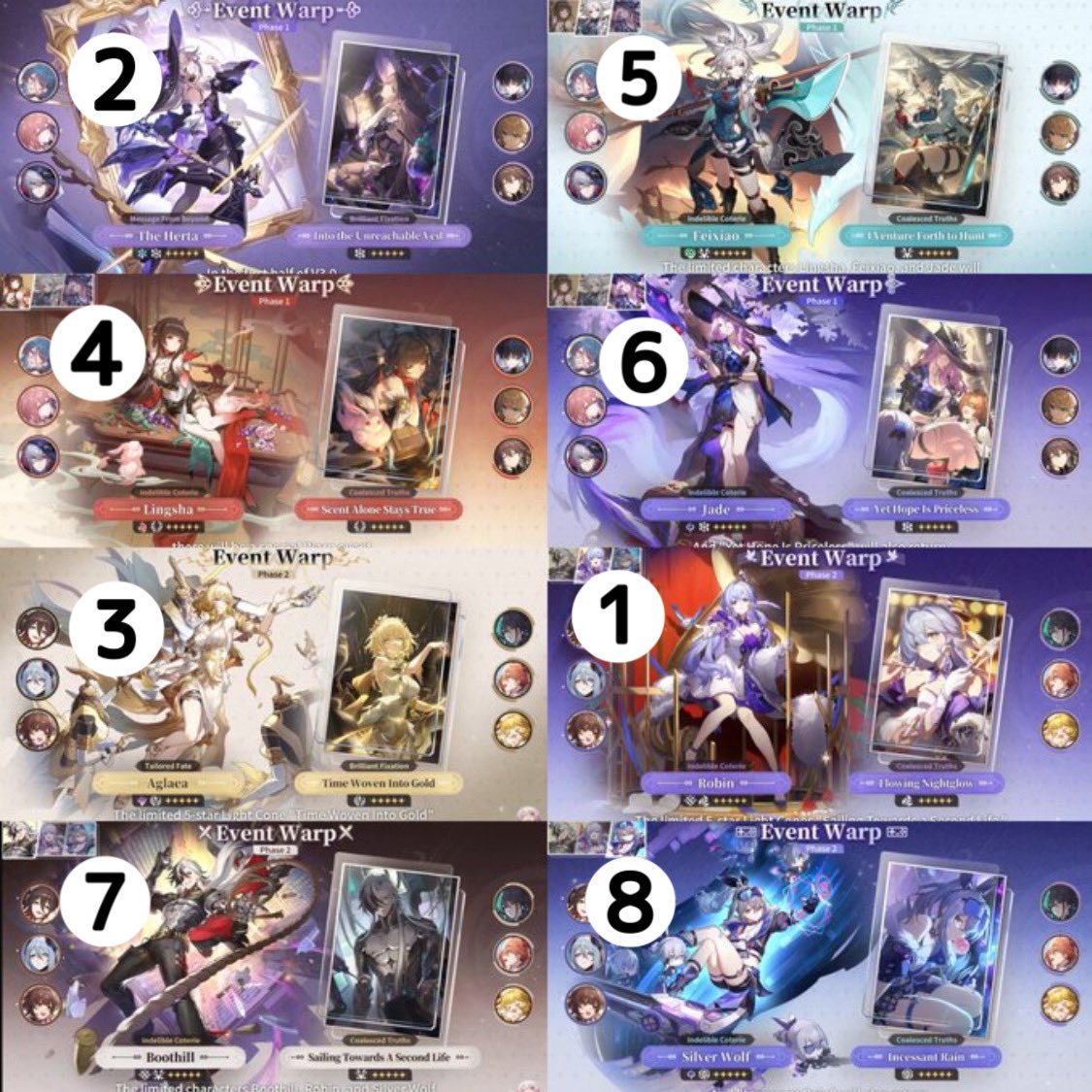tsukeyi's tweet photo. F2P/low spender and confused on who to pull for in the 3.0 Amphoreus #HonkaiStarRail 8 banner update?

Here are each characters’ pulling value ranked (in my opinion) with reasoning stated in the thread below🧵 https://t.co/b99moOhpLm